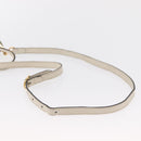 GUCCI Sherry Line GG Marmont Tasche Leder 2-Wege Weiß Gold 610846 Auth 166430-8