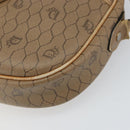 Christian Dior Honeycomb Canvas Shoulder Bag PVC Beige Gold Auth 166431-10