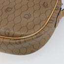 Christian Dior Honeycomb Canvas Shoulder Bag PVC Beige Gold Auth 166431-12