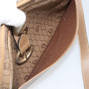 Christian Dior Honeycomb Canvas Shoulder Bag PVC Beige Gold Auth 166431-22