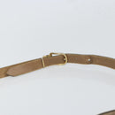 Christian Dior Honeycomb Canvas Shoulder Bag PVC Beige Gold Auth 166431-8