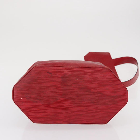 LOUIS VUITTON Epi Sac Depaule GM Shoulder Bag Red M80197 LV Auth 166432
