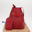 LOUIS VUITTON Epi Sac Depaule GM Shoulder Bag Red M80197 LV Auth 166432-12