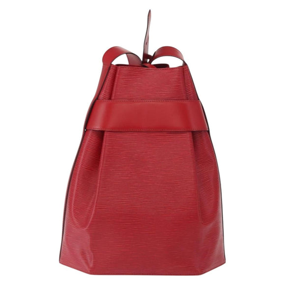 LOUIS VUITTON Epi Sac Depaule GM Shoulder Bag Red M80197 LV Auth 166432