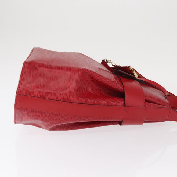 LOUIS VUITTON Epi Sac Depaule GM Shoulder Bag Red M80197 LV Auth 166432