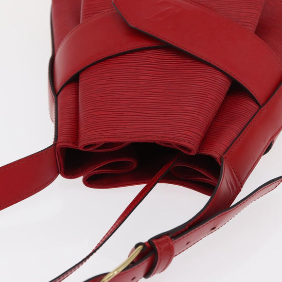 LOUIS VUITTON Epi Sac Depaule GM Shoulder Bag Red M80197 LV Auth 166432