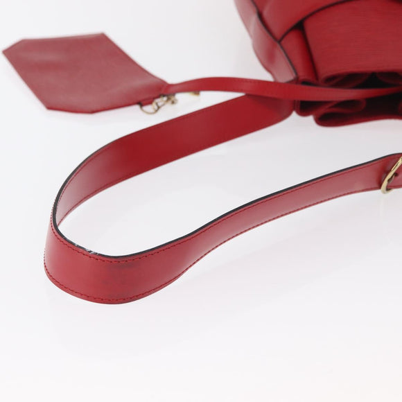 LOUIS VUITTON Epi Sac Depaule GM Shoulder Bag Red M80197 LV Auth 166432