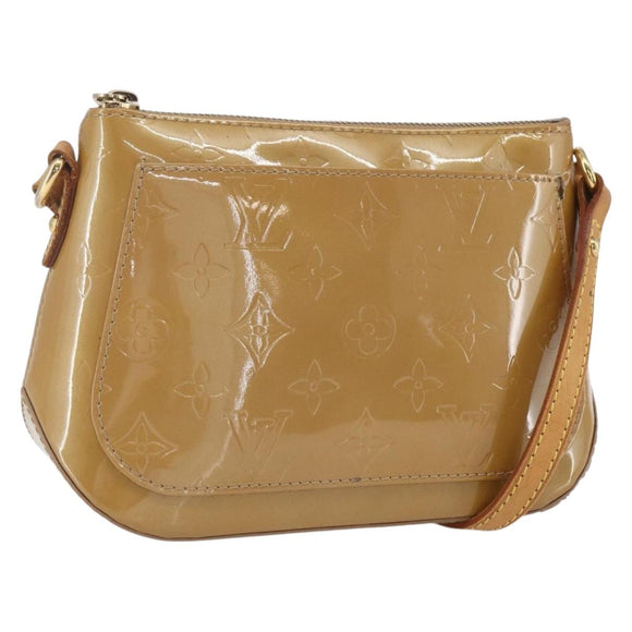 LOUIS VUITTON Monogram Vernis Minna Street Bag Noisette M91508 LV Auth 166435