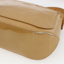LOUIS VUITTON Monogram Vernis Minna Street Bag Noisette M91508 LV Auth 166435-9