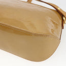 LOUIS VUITTON Monogram Vernis Minna Street Bag Noisette M91508 LV Auth 166435-15