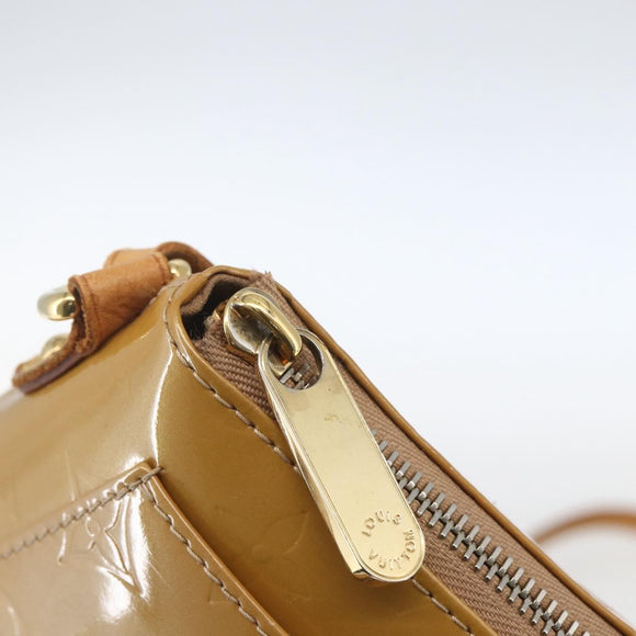 LOUIS VUITTON Monogram Vernis Minna Street Bag Noisette M91508 LV Auth 166435