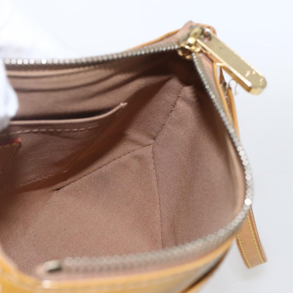 LOUIS VUITTON Monogram Vernis Minna Street Bag Noisette M91508 LV Auth 166435