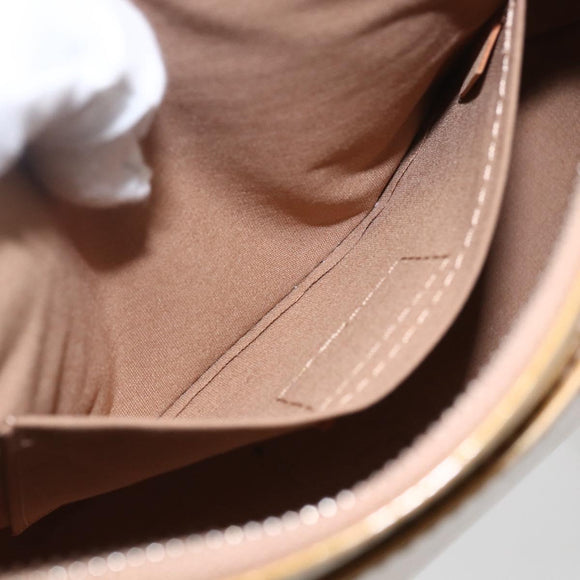 LOUIS VUITTON Monogram Vernis Minna Street Bag Noisette M91508 LV Auth 166435