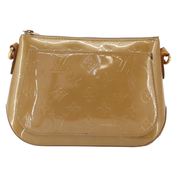 LOUIS VUITTON Monogram Vernis Minna Street Bag Noisette M91508 LV Auth 166435