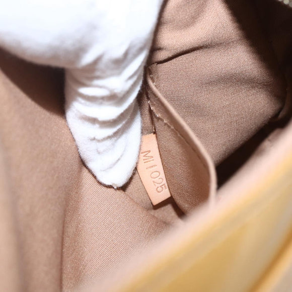 LOUIS VUITTON Monogram Vernis Minna Street Bag Noisette M91508 LV Auth 166435