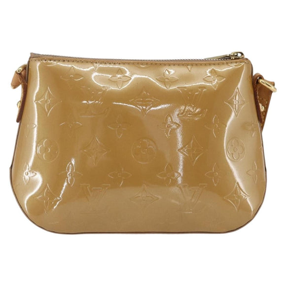 LOUIS VUITTON Monogram Vernis Minna Street Bag Noisette M91508 LV Auth 166435