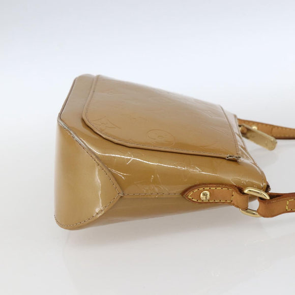LOUIS VUITTON Monogram Vernis Minna Street Bag Noisette M91508 LV Auth 166435