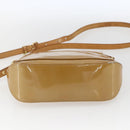 LOUIS VUITTON Monogram Vernis Minna Street Bag Noisette M91508 LV Auth 166435-5