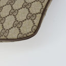 GUCCI GG Supreme Web Sherry Line Bag PVC Beige Gold 904 02 047 Auth 166437-9