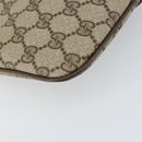 GUCCI GG Supreme Web Sherry Line Bag PVC Beige Gold 904 02 047 Auth 166437-16
