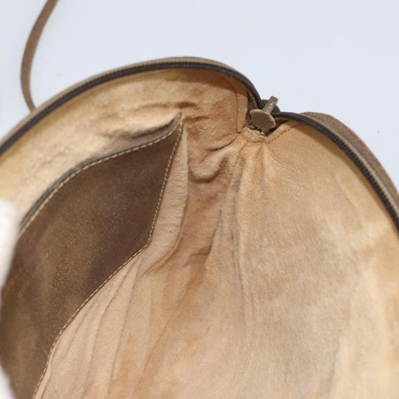 GUCCI GG Supreme Web Sherry Line Bag PVC Beige Gold 904 02 047 Auth 166437