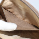 GUCCI GG Supreme Web Sherry Line Bag PVC Beige Gold 904 02 047 Auth 166437-20