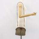 GUCCI GG Supreme Web Sherry Line Bag PVC Beige Gold 904 02 047 Auth 166437-21