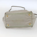 PRADA Hand Bag Nylon 2way Ivory Gold Auth 166443-5