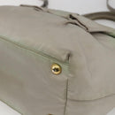 PRADA Hand Bag Nylon 2way Ivory Gold Auth 166443-15