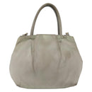 PRADA Hand Bag Nylon 2way Ivory Gold Auth 166443-2