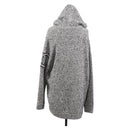 CHANEL Penguin Knit Hoodie Tweed Gray CC Auth 166450SM-2