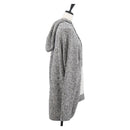 CHANEL Penguin Knit Hoodie Tweed Gray CC Auth 166450SM-4