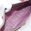 Salvatore Ferragamo Gancini Shoulder Bag Suede Pink Silver Auth 166453-17