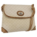 GUCCI Micro GG Supreme Shoulder Bag PVC Beige Gold 49 007 5548 Auth 166455-1