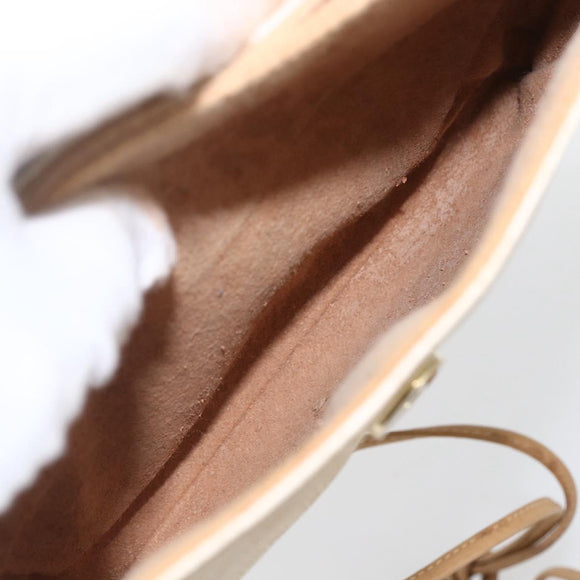 GUCCI Micro GG Supreme Shoulder Bag PVC Beige Gold 49 007 5548 Auth 166455