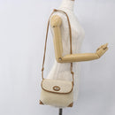 GUCCI Micro GG Supreme Shoulder Bag PVC Beige Gold 49 007 5548 Auth 166455-23