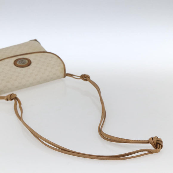 GUCCI Micro GG Supreme Shoulder Bag PVC Beige Gold 49 007 5548 Auth 166455