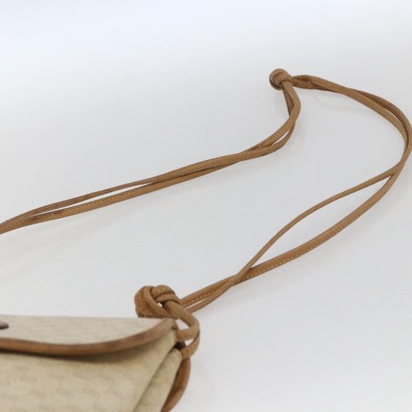 GUCCI Micro GG Supreme Shoulder Bag PVC Beige Gold 49 007 5548 Auth 166455