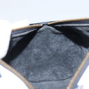 MCM Vicetos Logogram Shoulder Bag PVC Leather White Gold Auth 166456-19