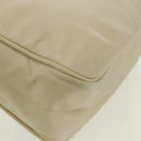 PRADA Hand Bag Nylon Ivory Silver Auth 166457-12