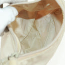 PRADA Hand Bag Nylon Ivory Silver Auth 166457-17