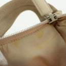 PRADA Hand Bag Nylon Ivory Silver Auth 166457-20