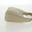PRADA Hand Bag Nylon Ivory Silver Auth 166457-5