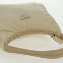 PRADA Hand Bag Nylon Ivory Silver Auth 166457-6