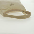 PRADA Hand Bag Nylon Ivory Silver Auth 166457-7