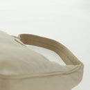 PRADA Hand Bag Nylon Ivory Silver Auth 166457-8
