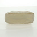 PRADA Hand Bag Nylon Ivory Silver Auth 166457-9