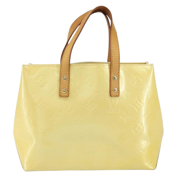 LOUIS VUITTON Monogram Vernis Reade PM Hand Bag Gris M91145 LV Auth 166458