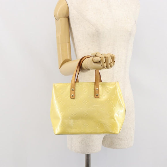 LOUIS VUITTON Monogram Vernis Reade PM Hand Bag Gris M91145 LV Auth 166458