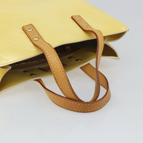 LOUIS VUITTON Monogram Vernis Reade PM Hand Bag Gris M91145 LV Auth 166458